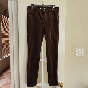 Kut from the Kloth Diana Fab Ab High Rise Skinny Brown Corduroy Pants Size 6